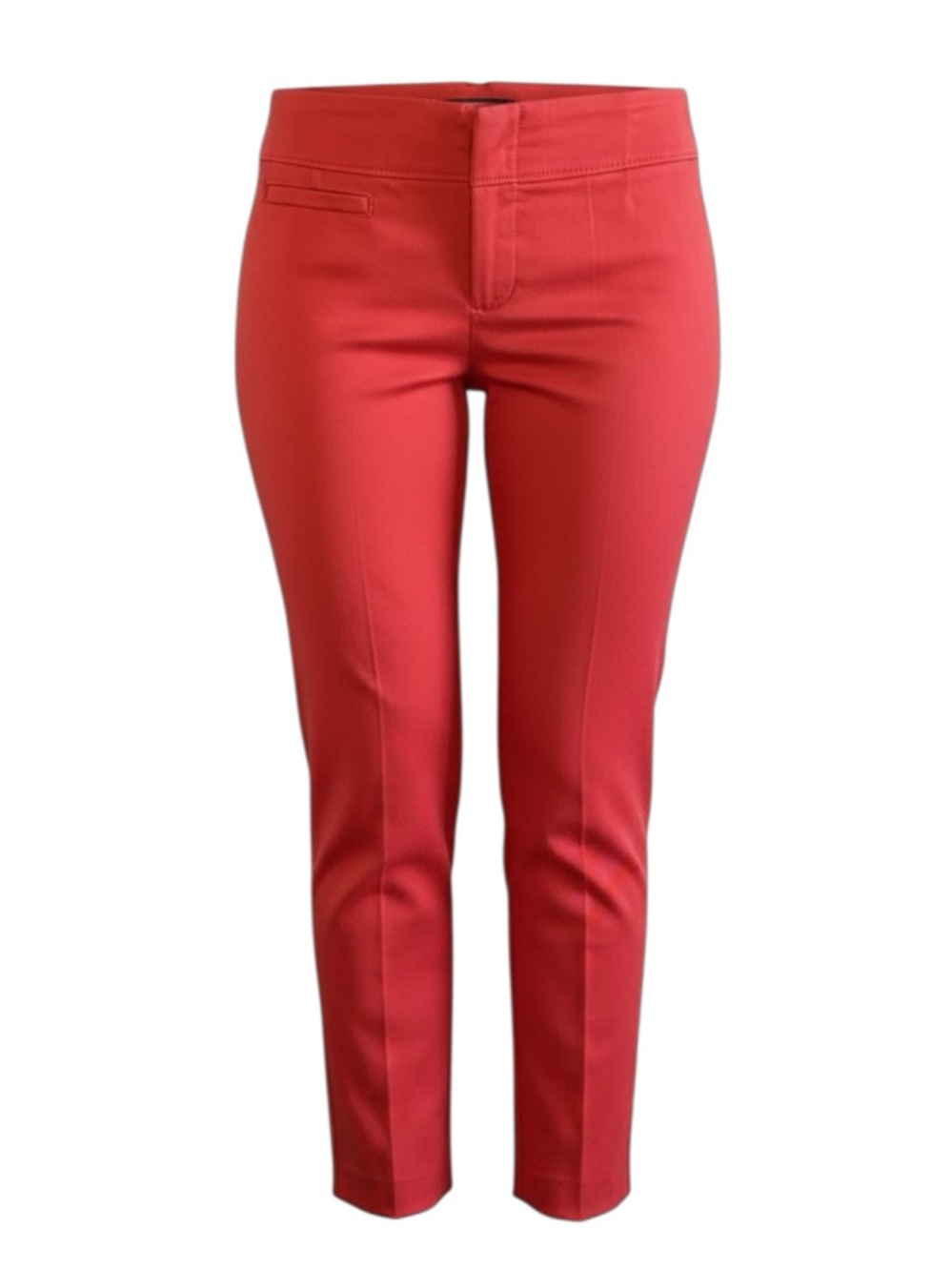 Ricki’s Slim Fit Ankle  Slit Cropped Pants Cotton Sateen Burnt Orange Size 0 - Picture 2 of 16